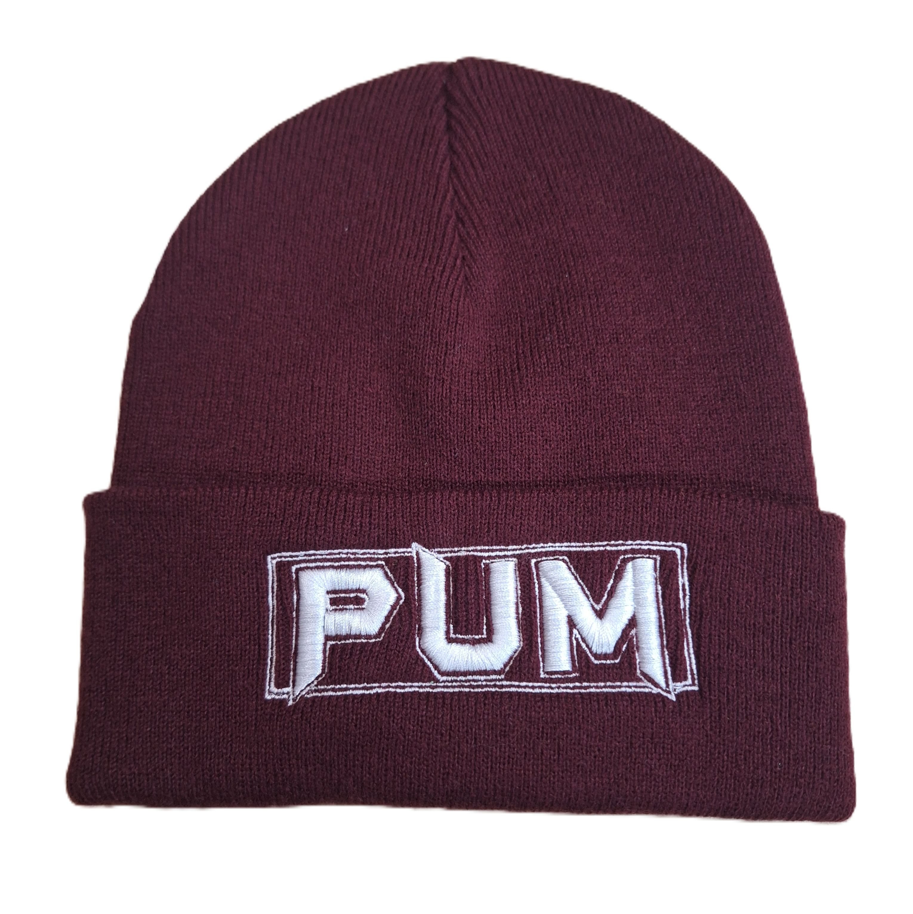 Zimní čepice vínová